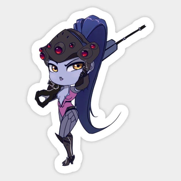 Chibi Widowmaker Sticker by RidicBird